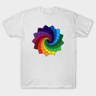 Rainbow Flower Mandala T-Shirt